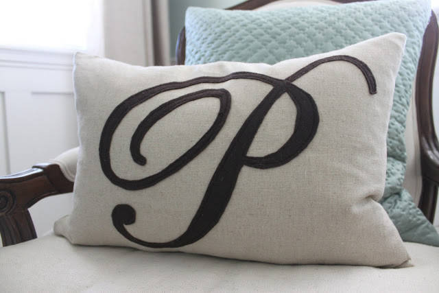 Felt Monogram Pillow