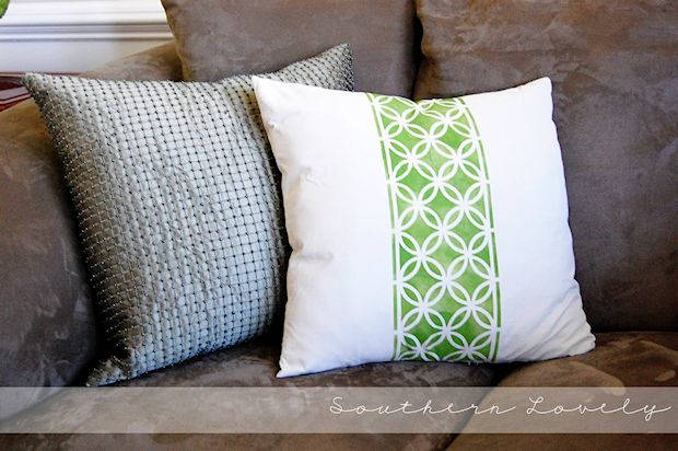 Easy Painted Pillow