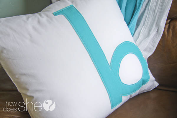 Simple Monogram Pillow