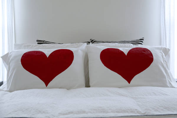 Painted Heart Pillow