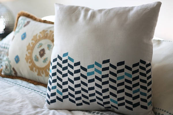 Stenciled Pillow