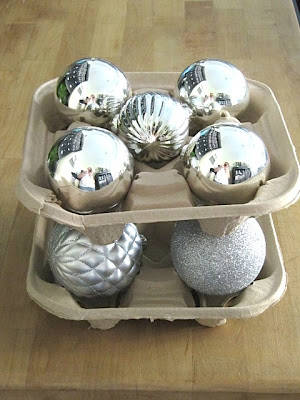 Recycled Ornament Storage