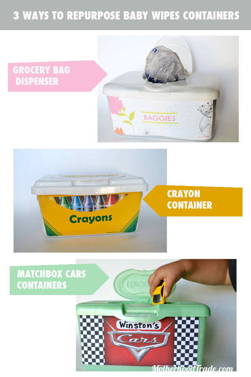Repurpose a Baby Wipe Container