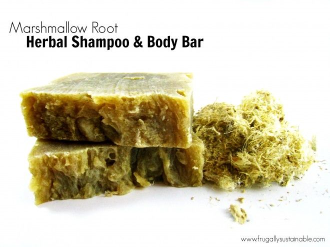 Marshmallow Root Herbal Shampoo & Body Bar Soap