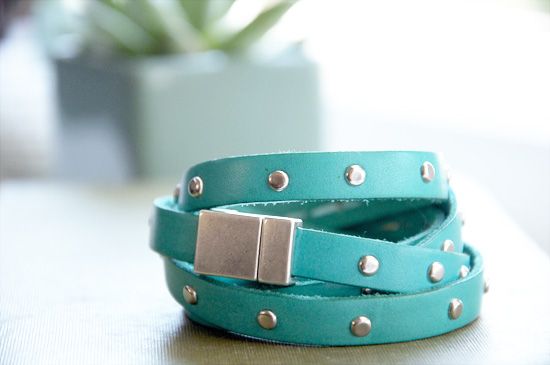 Leather Studded Bracelet