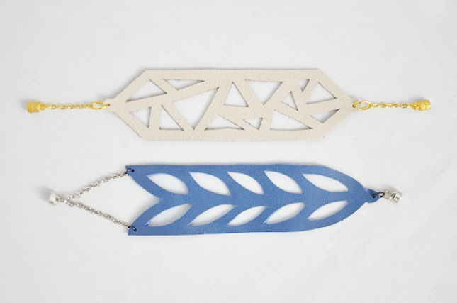 Cut Out Leather Cuff