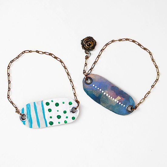 Leather Tag Bracelet