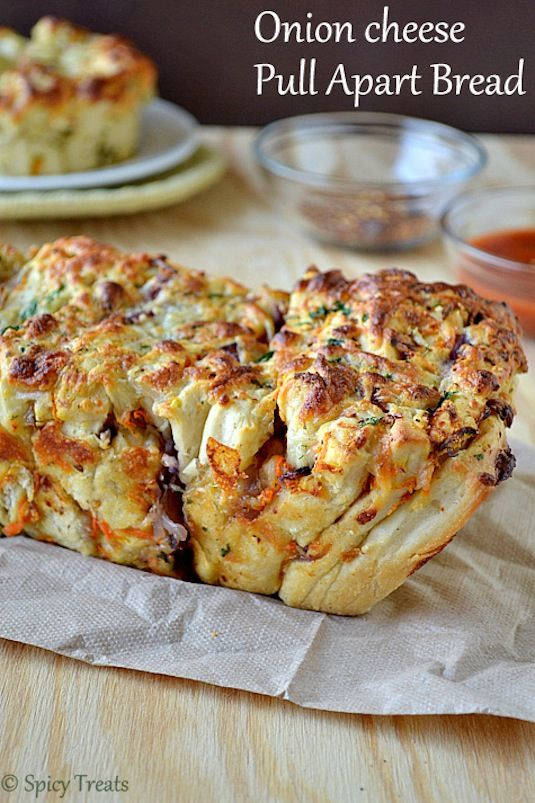 Onion Cheese Pull Apart Bread