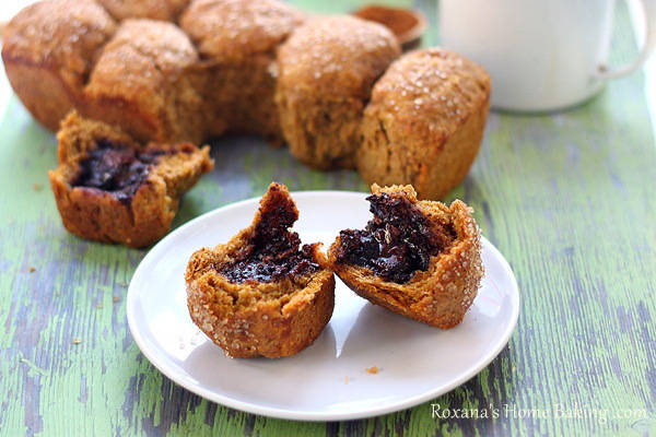 Pull Apart Nutella Filled Pumpkin Bread