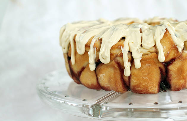 Cherry Cheesecake Pull Apart Loaf