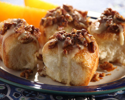 Pecan Orange Pull Apart Rolls