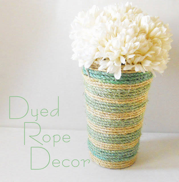 Dyed Rope Vase