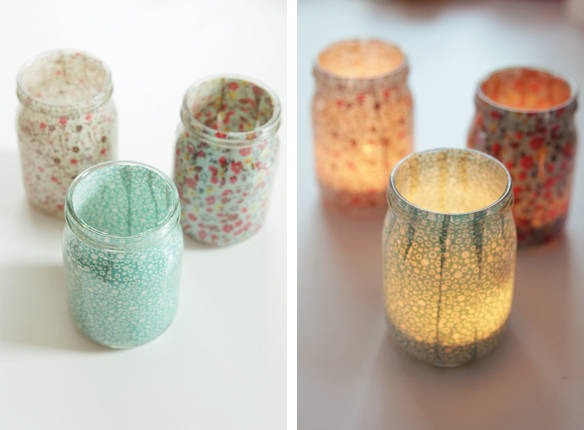 Fabric Candle Holders