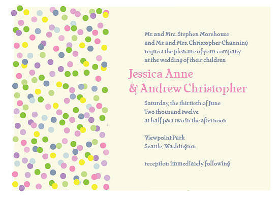 Sprinkles Wedding Invitation