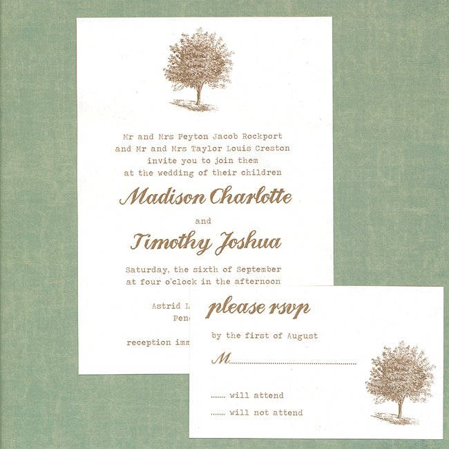 Tree of Life Wedding Invitation