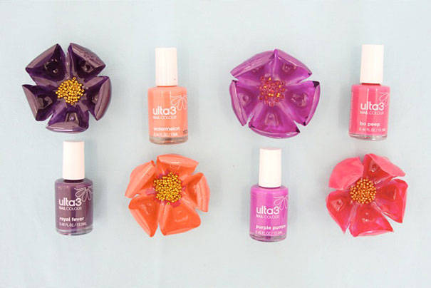 Plastic Bottle Magnolia Brooches