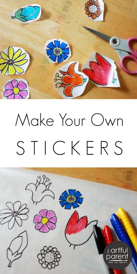 Make Stickers with Contact Paper