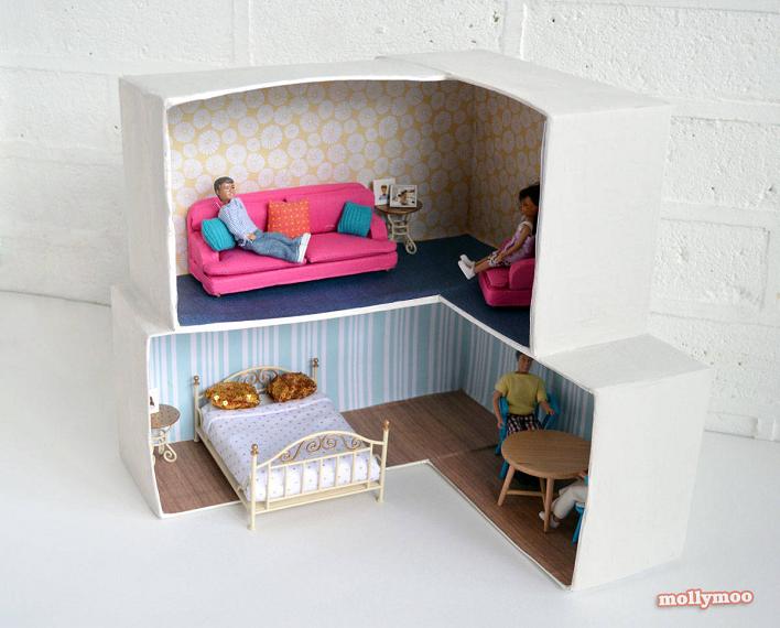 Cardboard Dollhouse