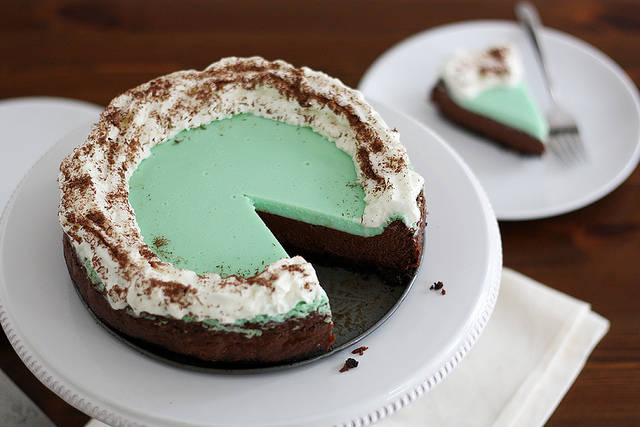 Double Chocolate Mint Cheesecake