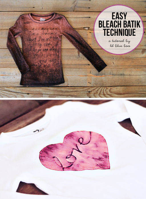 Easy Bleach Batik Technique