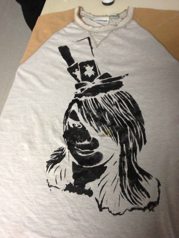 Stenciled Tee Shirts