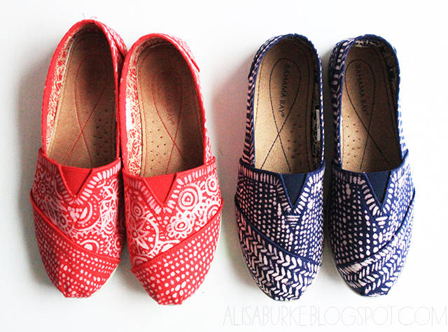 Bleach Painted Shoes