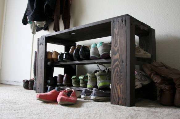 Pallet Shoe Rack and Bench