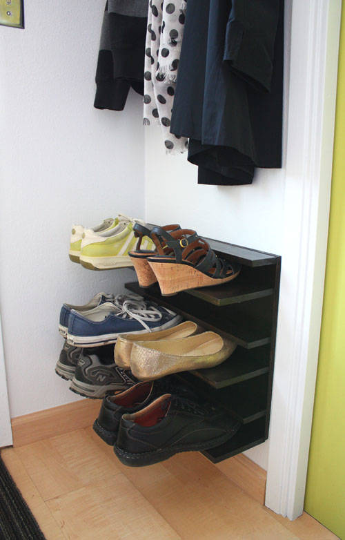 Shoe Rack for a Tight Space