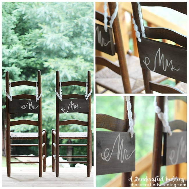 Wedding Chair Signs