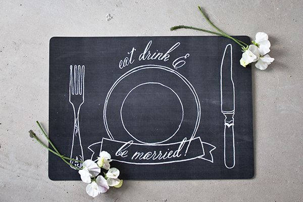 Chalkboard Placemats