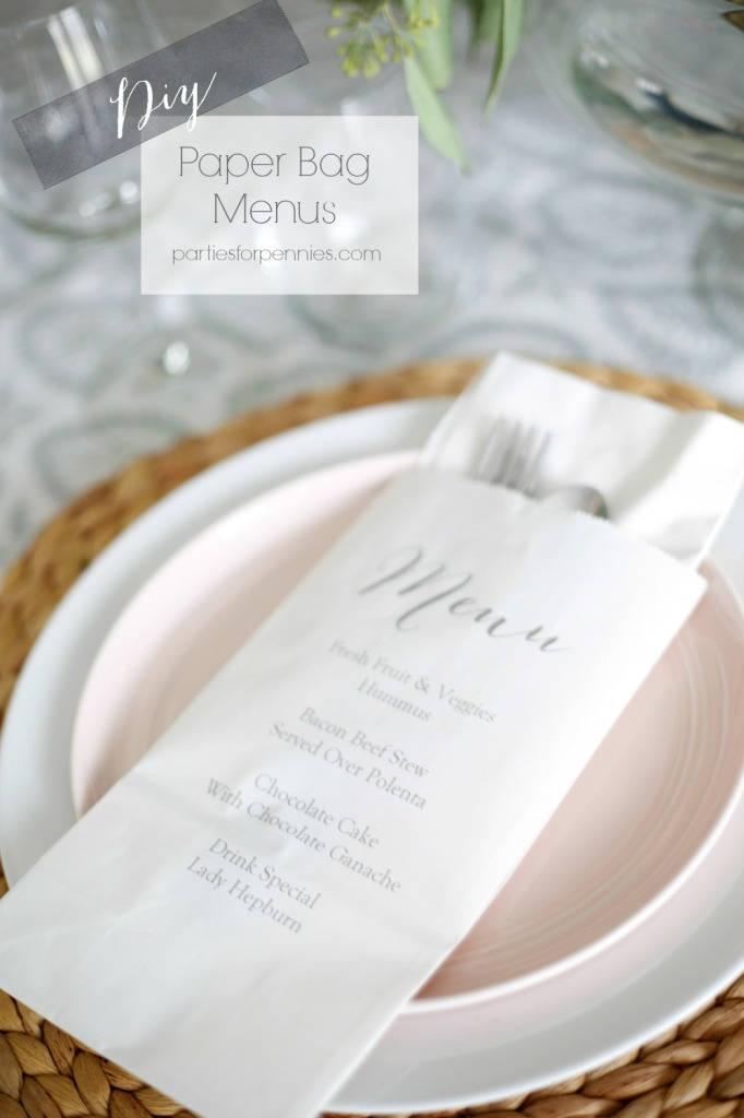 Paper Bag Menus