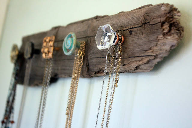 Necklace Holder from a Driftwood