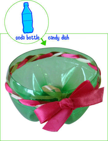 Plastic Bottle Candy Dish