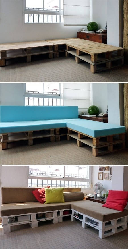 Make a Couch From Wooden Pallets