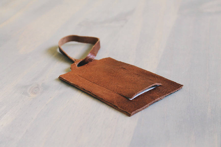 Leather Luggage Tag