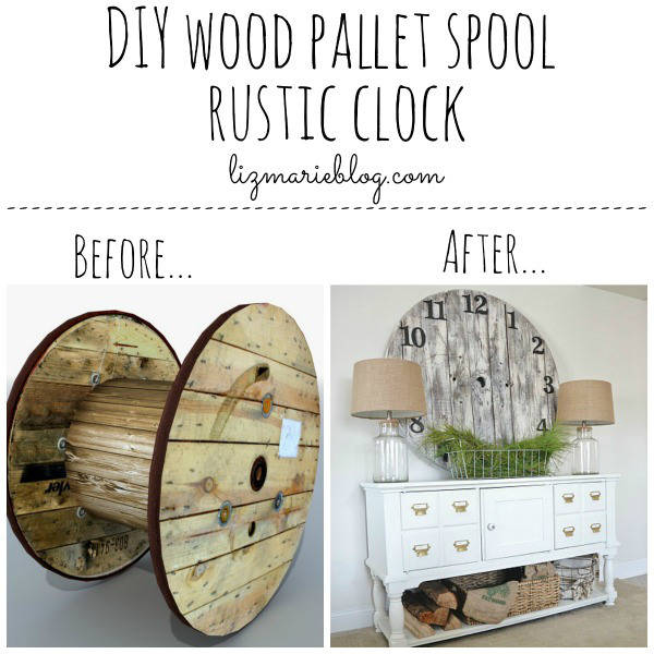 Rustic Wood Pallet Clock