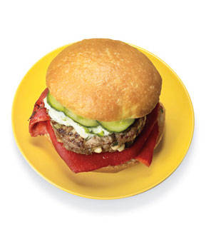 Greek Feta Beef Burger