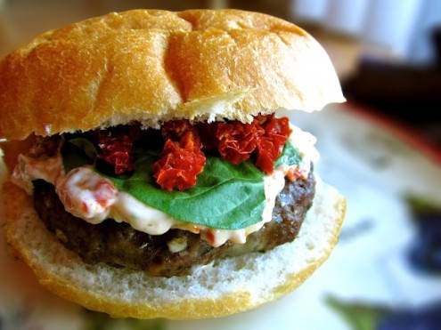 Basil Beef Burger