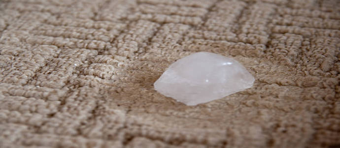 Use Ice Cube to Remove Carpet Indent