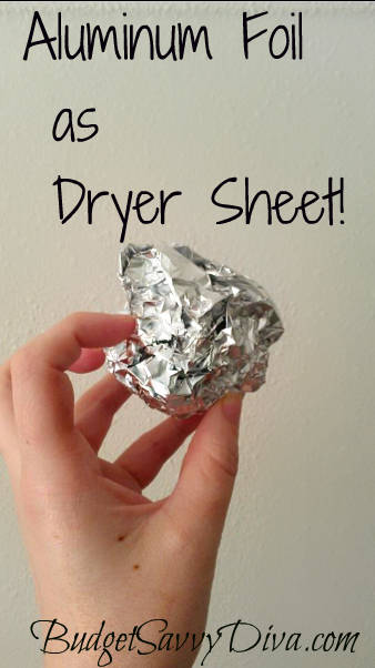 Aluminum Foil as Dryer Sheet