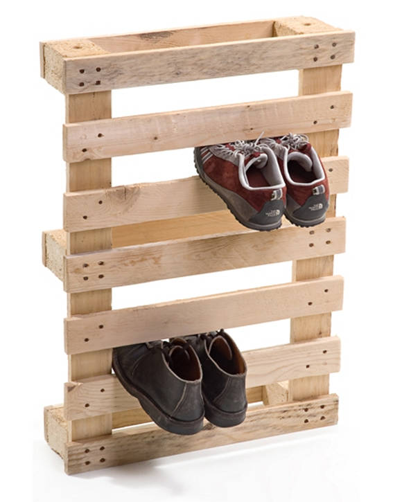 Shoe Rack from Pallets