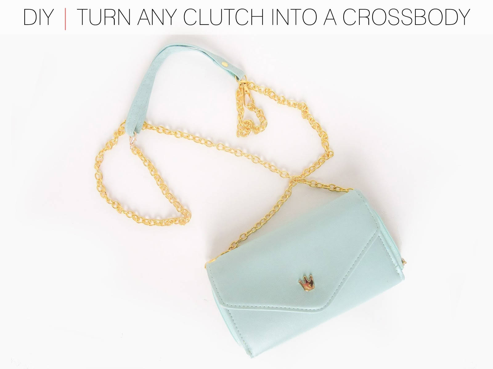 Turn Any Clutch Into A Crossbody