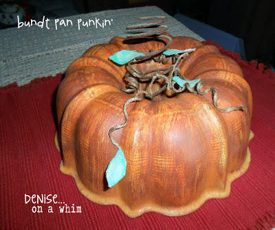 From Bundt Pan to a whimsical pumpkin