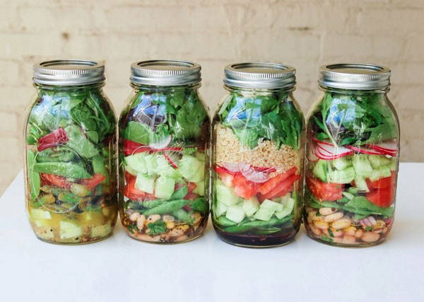 From mason jars to salad containers