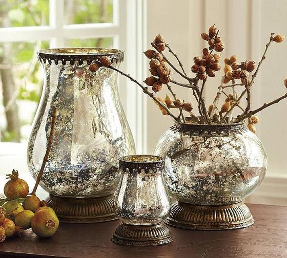 Make your vases and lamps look like mercury glass