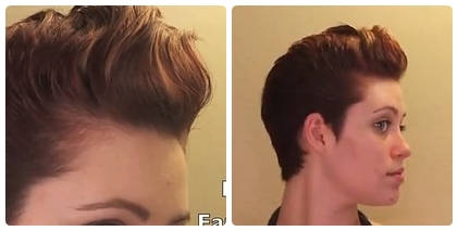 Fun Feminine Faux Hawk