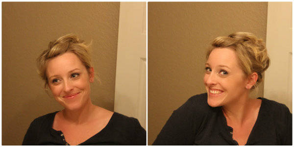 Quick Easy Updo for Short Hair