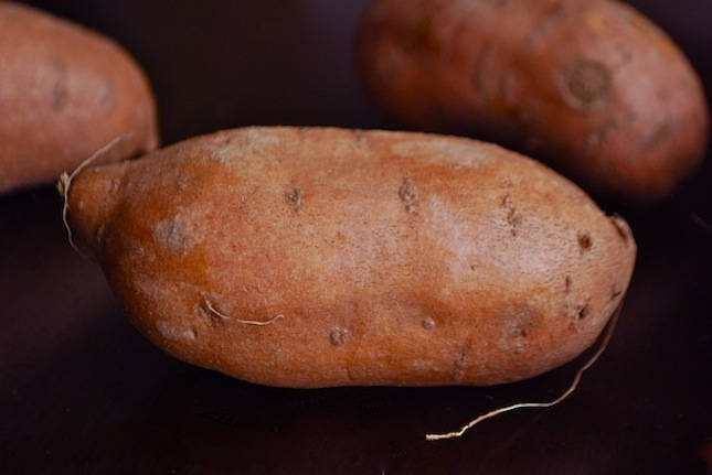 Keep sweet potatoes in a cool, dry place