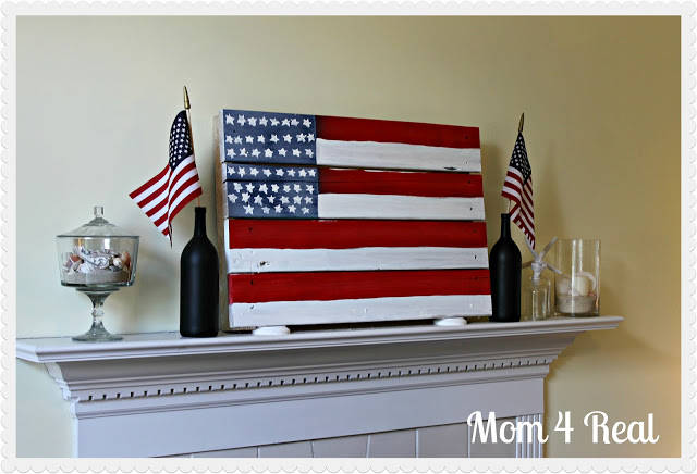 American Flag Pallet Art