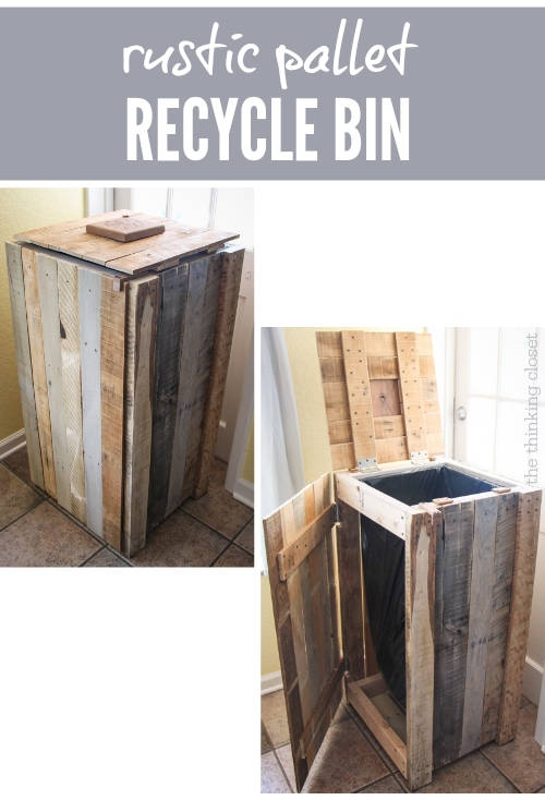 Rustic Recycle Bin